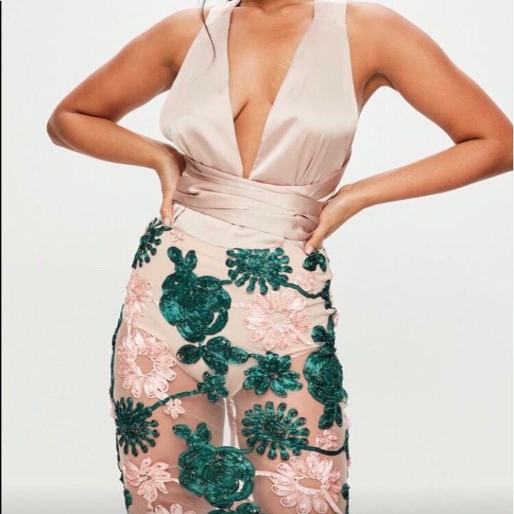 Nude Halter Dress